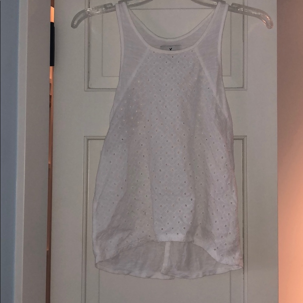 American Eagle White Halter Top